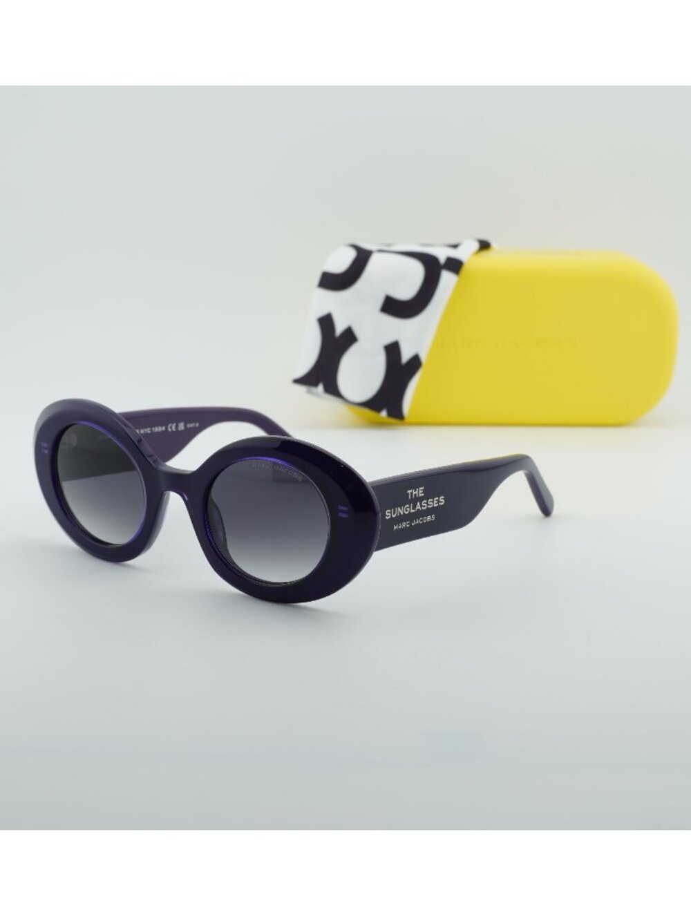 Marc Jacobs MARC 799/S 0RY8 9O Oval Sunglasses - Violet Liliak / Dark Grey Gradi